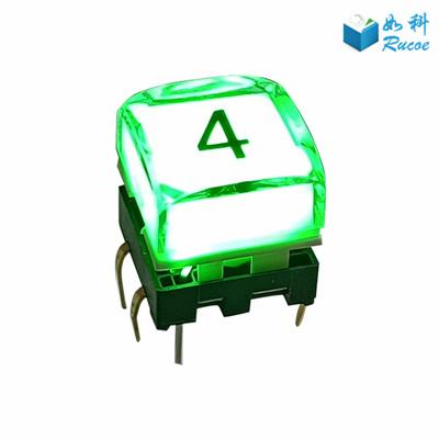Buy Crystal Illuminated Broadcast Style Buttons at wholesale prices