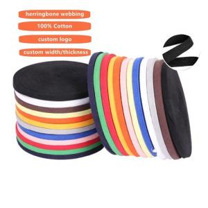 Quality Sustainable Recycled Woven Polypropylene Webbing Cotton Twill Tape Ribbon for sale