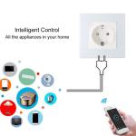 Modern Style Tuya Smart App Remote Control Timer Wall Socket Popular Uk Standard