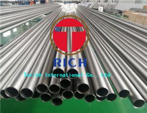 China Heat Exchanger Seamless Titanium Tubing ASTM B338 Gr2 Material 0.3 - 5mm Wall Thickness on sale