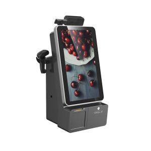 Self Check Out Kiosk With POS Reader QR Code Scanner