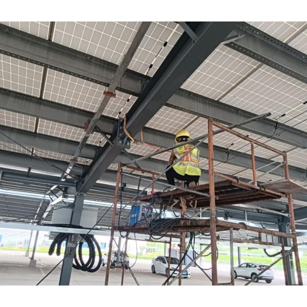 Truss Prefabricated Steel Structure Industrial Solar Parking Area Mounting System Bracket