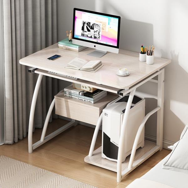 Buy 3D WOOD Modern Simple Computer Desk Desktop Desk Bookshelf Integrated Study Table at wholesale prices