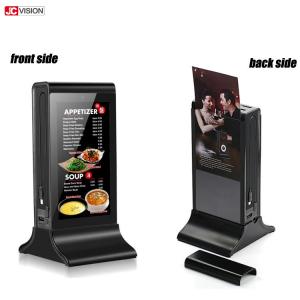 China Restaurant Hotel Table Top Digital Signage Table Advertising 20 40s Adjustable on sale