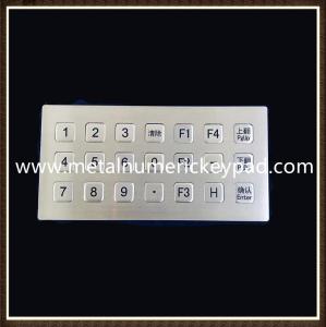 Quality IP65 ATM Vandal Proof Matrix 3x7 Metal Numeric Keypad for sale