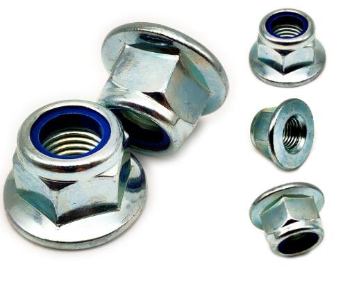 DIN6926 Prevailing Torque Type Hexagon Nuts With Flange And With Non Metric Insert
