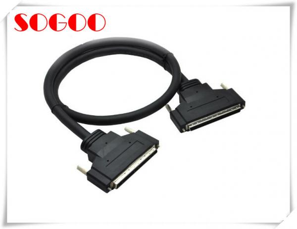 Buy Telecom Cable Assemblies / SCSI Male 100pin Connector Length 1M at wholesale prices