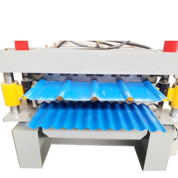 Buy PLC Control Machining Center Double Layer Glazed Tile Cold Roof Roll Forming Machine at wholesale prices