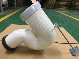 Row To Row Toilet Pipe Connector Fitting , Space Saving Bent Pan Connector