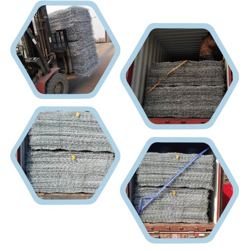 Anti Rust Woven Gabion Baskets 1mx1mx1m Stone Filled Rock Protection