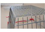 Double Handle Wire Mesh Cosmetic Shopping Hand Baskets / Stacking Chrome Silver