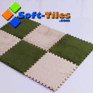 Quality 80kg/Cbm 30*30*1.0cm Interlocking Plush Carpet Tiles for sale