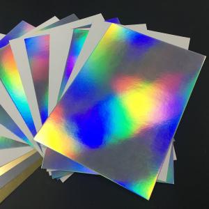 Quality Iridescent Holographic Paper Roll Glossy Surface Finish High Durability Glossy Paper Roll for sale