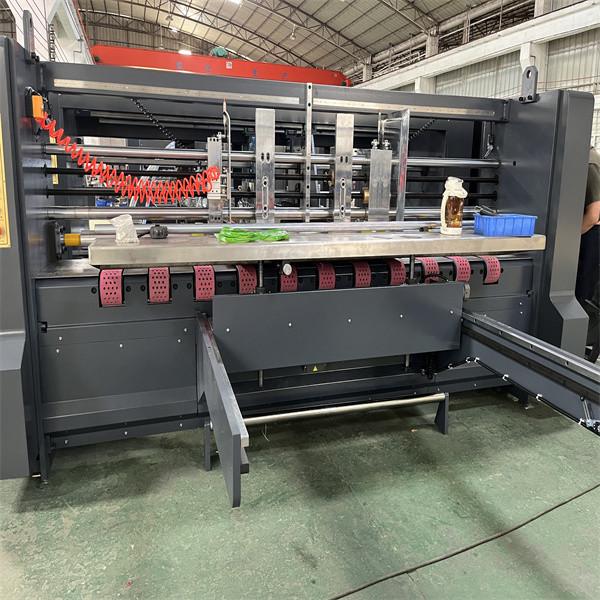 Buy Blue Automatic Gluing Machine Corrugated Box High Precision With Stitching at wholesale prices