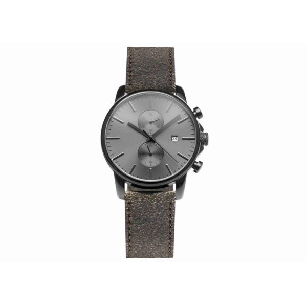 Black Stainless steel chronograph watch hand japan movt watch sr626sw