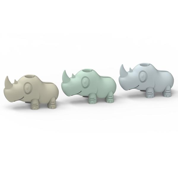 Pantone Colors Bathtub Water Spout Cover BPA Free Cartoon Cute Rhino Shape