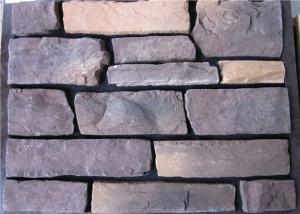 Quality Artificial Cement Faux Stacked Stone Veneer For Wall Building Construction for sale