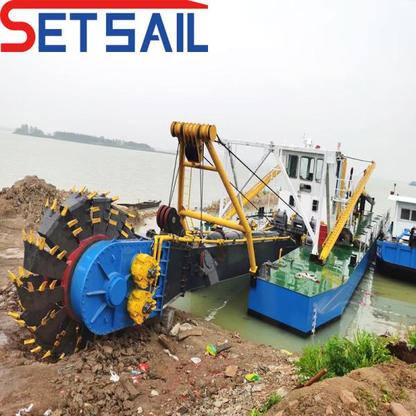 High Capacity Diesel Engine Wheel Bucket Suction Sand Dredger with Customized Request