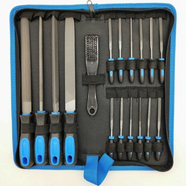 Tooth Pattern Bidentate Pattern 19PCS T12 High Carbon Steel File Set with Carry