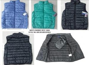 China Apparel Men padding vests stocklots+bag(mens jackets,mens coats,mens tops ) on sale