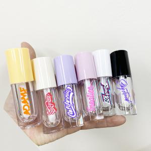 China 6.5ml Empty Lip Gloss Tube custom logo lipgloss containers with big brush on sale