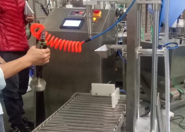 Buy Barrel Weighing Volumetric Liquid Filling Machine  PLC Control  System at wholesale prices