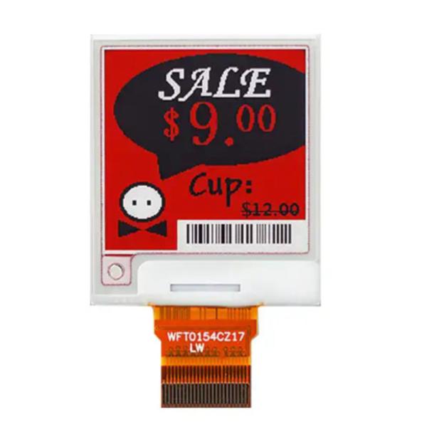 Buy E-Paper Module Digital Display 1.54" 3 Colors EPD 24 Pins ESL E-Ink 200*200 Dots SPI Interface Optics All Viewing Angles at wholesale prices