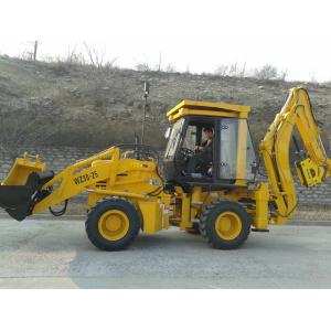 75KW Backhoe Wheel Loader Rationally Distributed Tractor Loader Backhoe