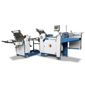 Quality Automatic Cross Fold Paper Folding Machine PLC Manual Paper Folder for sale