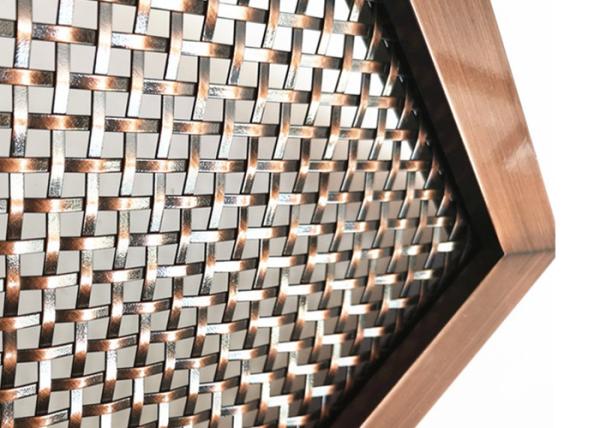 Buy Surface Finished Services Architectural Woven Wire Mesh With Pattern Design at wholesale prices