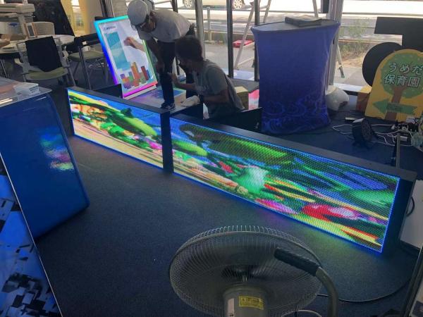 Buy 160*320mm Module P6 LED Monument Signs With Nova TB Sending System at wholesale prices