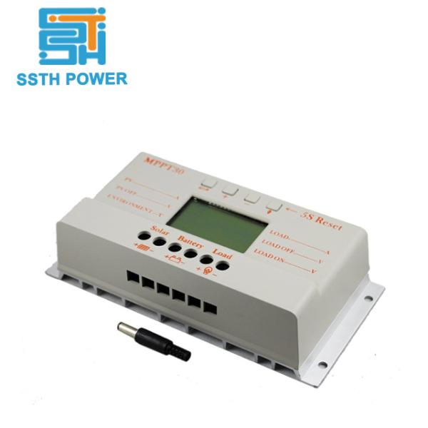 12V/24V 30 Amp MPPT Solar Charge Controller 380w For Solar System Control