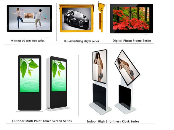 Silvery Antivibration Bus LCD Digital Signage Display For Advertising