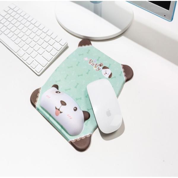 Prevalent Square Mouse Pad With Gel Wrist Support Customized Printed