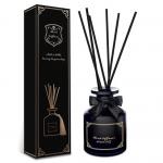 China Personalised Black 100ml Aroma Reed Diffuser Non Toxic Eucalyptus for sale