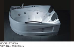 Quality 120 * 170 * 65cm jetted soaker tub 65cm Tray , bathroom jet tubs pop - up Waste drain for sale