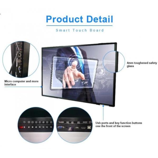 1920*1080 HDHI 500cd/m2 Indoor Whiteboard LCD Display