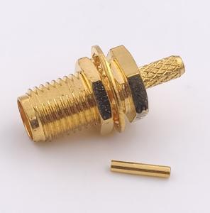 China Straight  Sma Antenna Connector Female Pin Crimp For RG Cable on sale