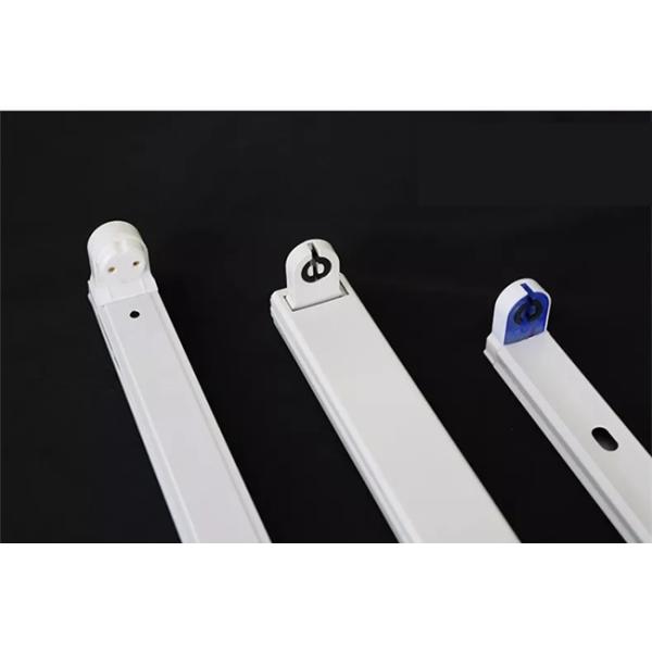 1200mm LED Tube Bracket Anti Rust Coating Double Light Fitting