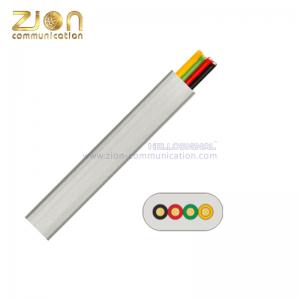 China 4 Way Flat Telephone Cable Indoor 4 Core White Unshielded Flat Hdpe Telephone Cable on sale