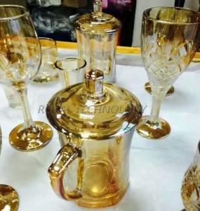 Quality PVD Glass IPG Gold Coating Machine , Crystal Cups Gold Film  Ion Plating Equipment for sale