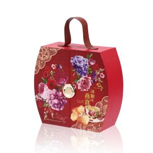 Quality Customized Shape Luxurious Gift Box with Handle CMYK Color Cardboard Material Printing for sale