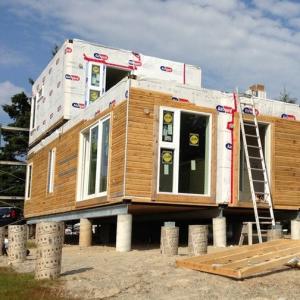 Quality 2 Layers Prefab Modular House Building Steel Structure For Construction Site With CE for sale