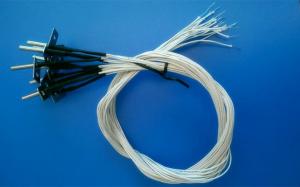 Quality Microwave Oven NTC Temperature Sensor PT1000 RTD Single Core Braided Wire White for sale