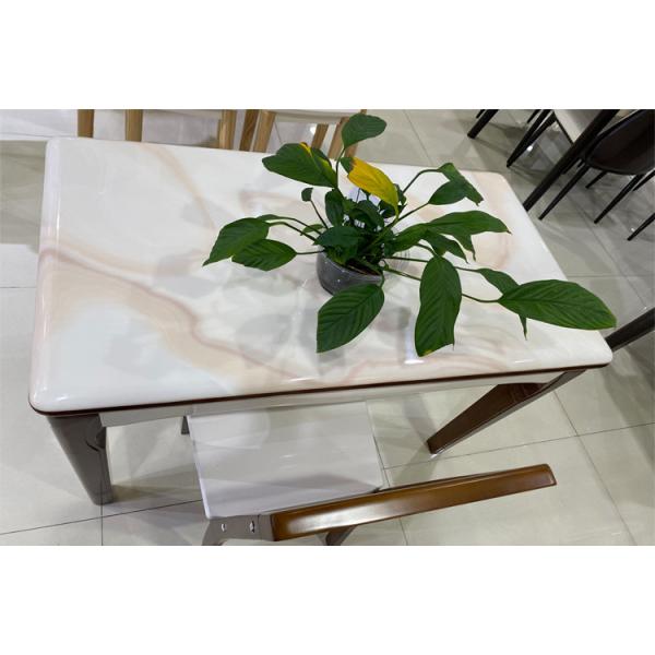 Quality Moisture Resistant Modern Dinette Sets With Artificial Marble Tabletop for sale
