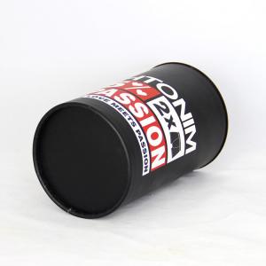 Quality Fashional Black Cylindrical Paper Can Packaging for Underwear and T-shirt for sale