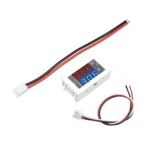 China 0.56 Blue Red Dual LED Display Mini Digital Voltmeter Ammeter DC 100V 10A Panel Amp Volt Current Meter Tester on sale