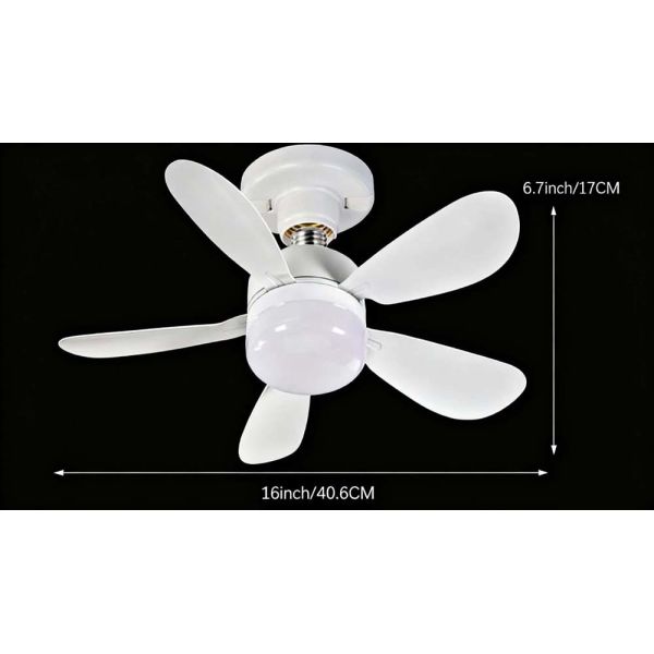 360 Rotating LED Ceiling Fan Light with 3000-6500K Color Temp and IP20 Rated for Modern Home Decor