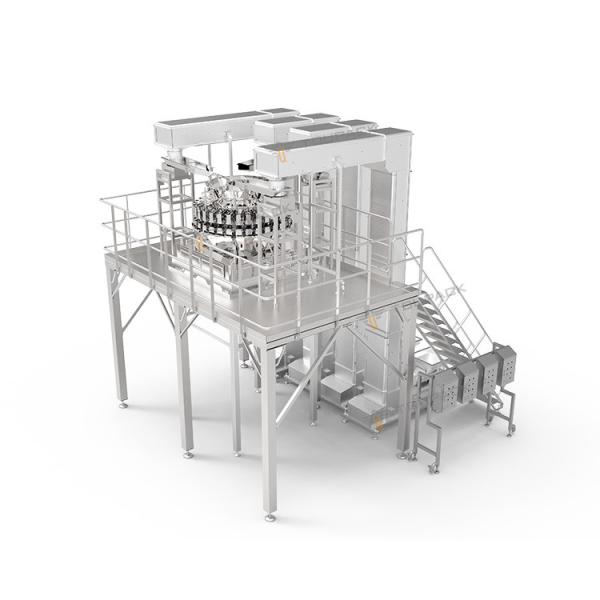 32 Head Weigher Automatic Filling Machine Puffed Food Corn Flakes Potato Plantain Chips Nachos Nuts Packing Machine