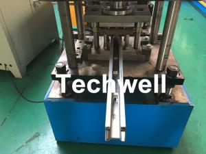Quality Custom Made Sliding Shutter Door Guide Rail Roll Forming Line With Chain Drive for sale